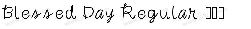 Blessed Day Regular字体转换